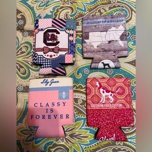 Koozie lot.  Lily Grace, Southern Fried Cotton & Straight Up Southern.